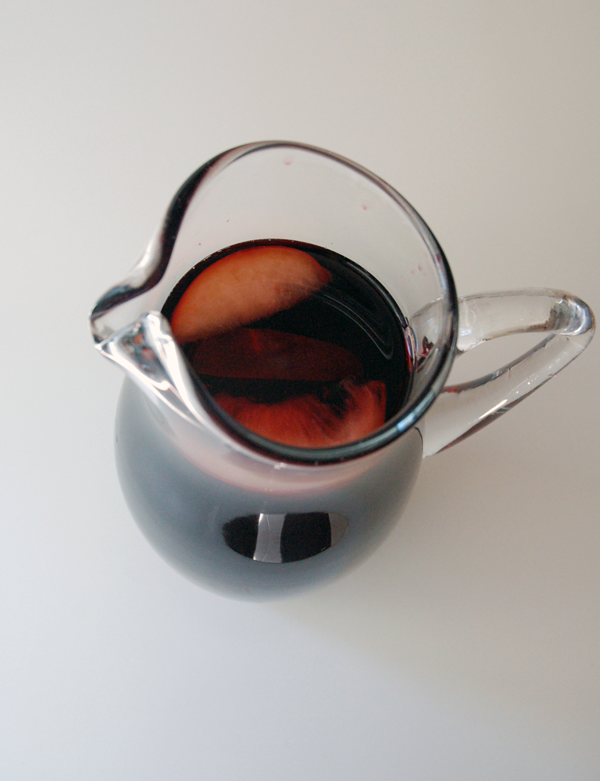Pitcher of fall sangria