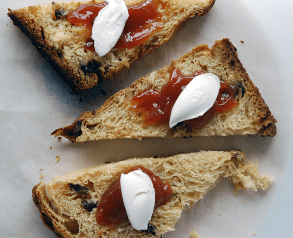 panettone recipe with marmalade and cream cheese