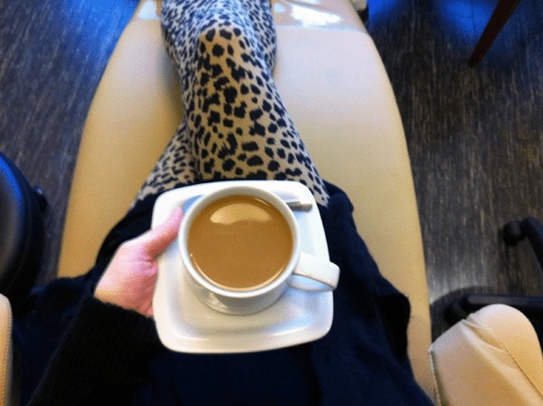 coffee cup with leopard print