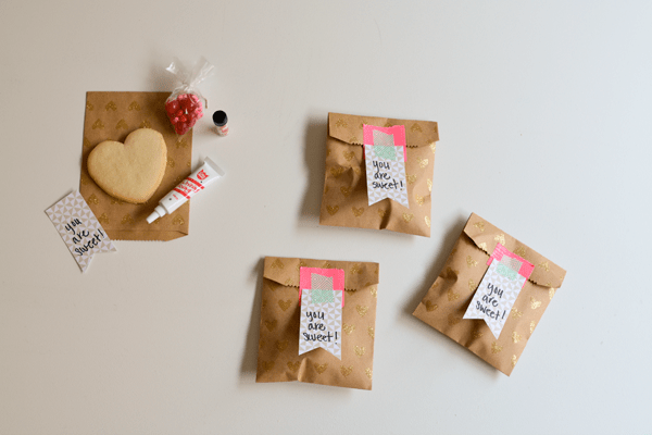 Repackage store bought treats to share the love easily