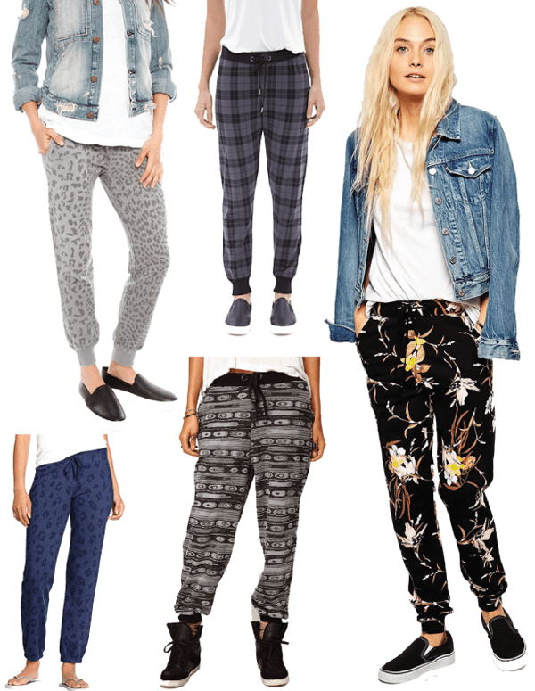 patterned sweatpants