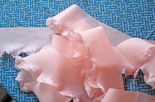 Easy plastic streamers made from plastic tablecloths