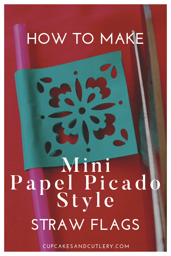 papel picado paper straw flags diy