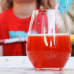 Delicious margarita recipe with strawberry and basil.