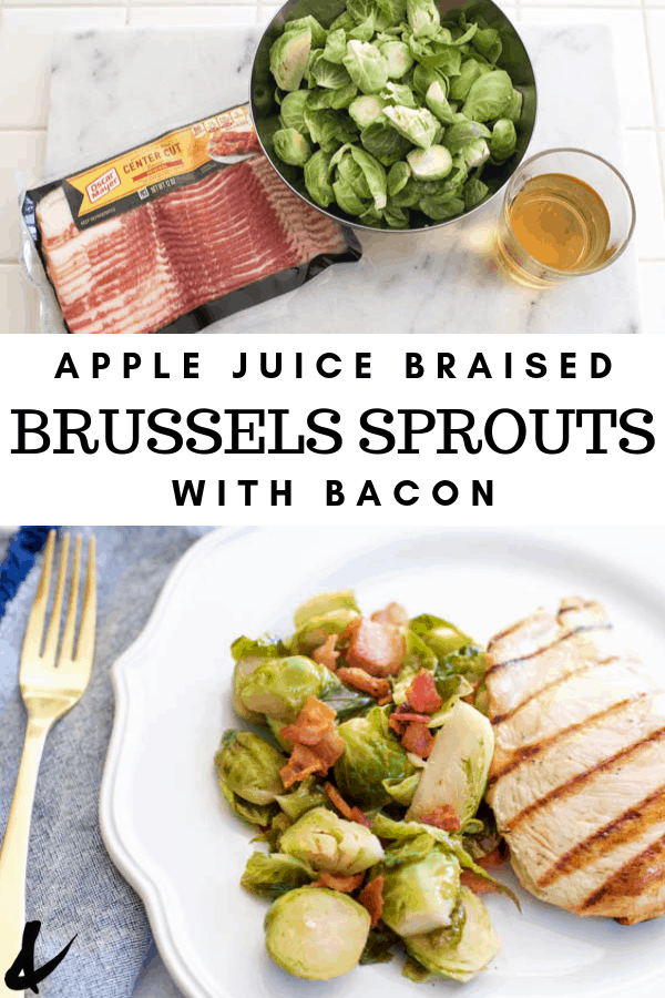 APPLE JUICE BRUSSELS SPROUTS WITH BACON