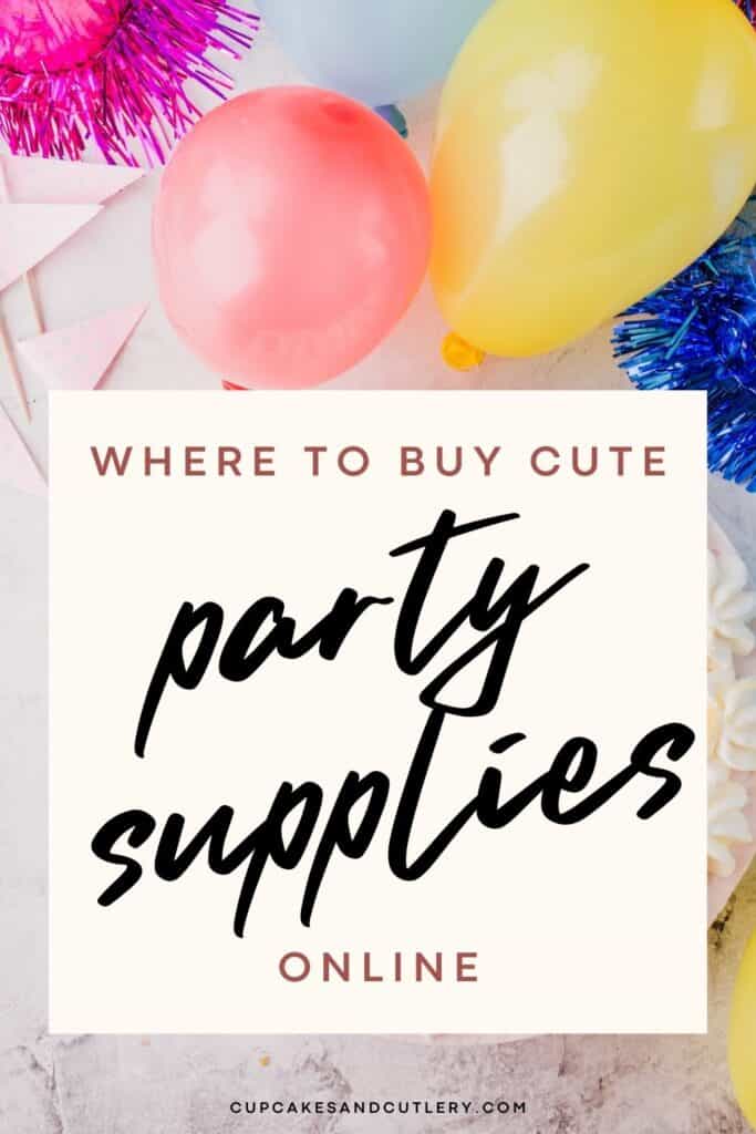 Party shop supplies online