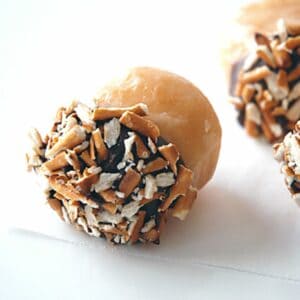 Make a simple chocolate dipped donut hole dessert with just three ingredients.