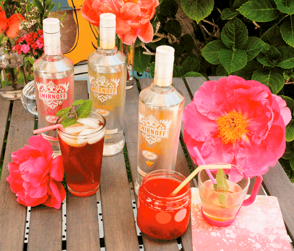 Smirnoff Sorbet Light cocktail ideas for memorial day and summer barbecues