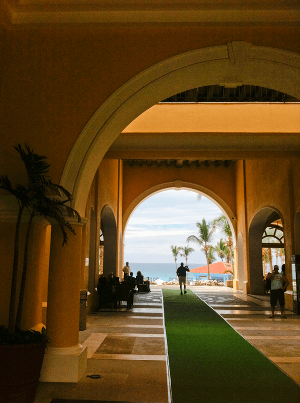 Lobby and view at Dreams Los Cabos