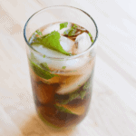 A mojito made with coke