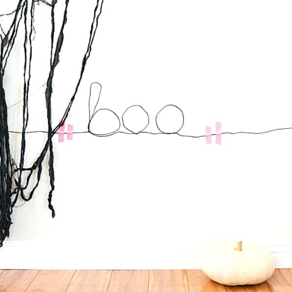 Easy DIY Wire Word Art for Halloween
