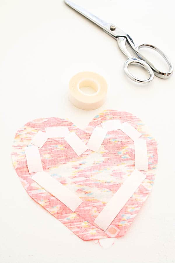 Heart Shaped Pillow DIY for Valentine's Day Cupcakes and Cutlery