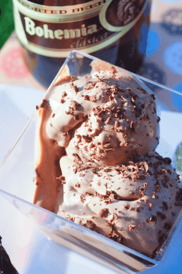 Beer Chocolate and Chile Ice Cream