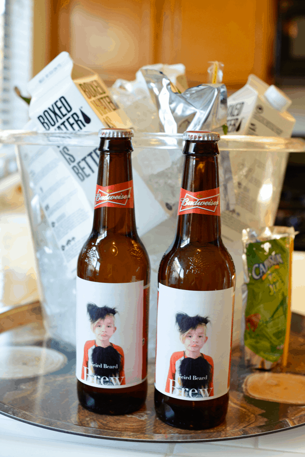 Pinhole press custom beer labels.