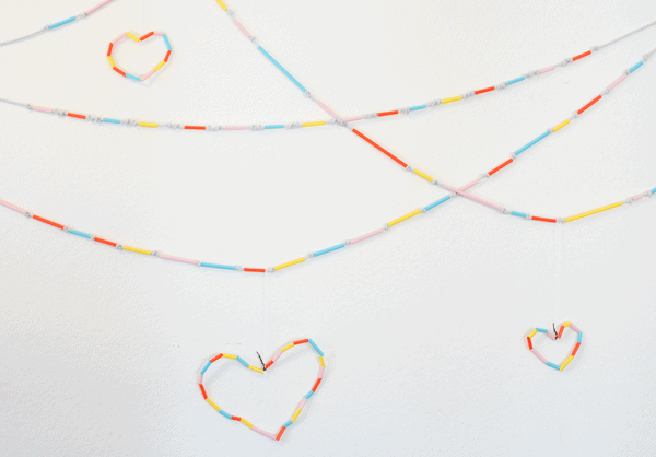 Easy Paper Straw Garland Craft Kids Will Love - Happy Strong Home