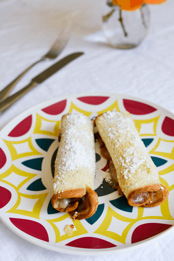 Monte Cristo Sandwich Roll Ups for Easter Brunch.  www.cupcakesandcutlery.com