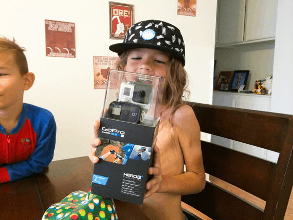 Go Pro is the PERFECT gift idea for little boys.  It provides hours of enjoyment for the whole family and also helps teach responsibility. //  www.cupcakesandcutlery.com