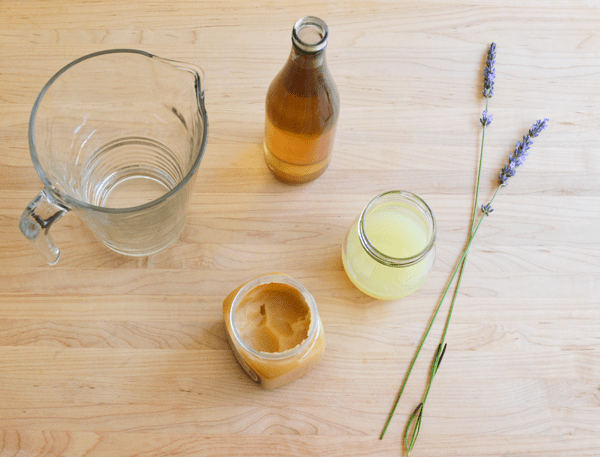 Ingredients for Honey Lavender Lemonade Recipe