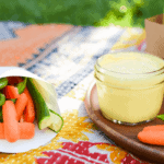 Fresh veggies and a tangy mustard based dip are a great dish to bring to a picnic. #sponsored #NaturallyAmazing @frenchsfoods // www.cupcakesandcutlery.com