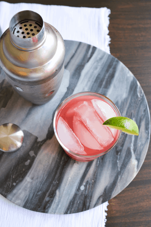Red Wine based cocktail with @onehopewine Pinot Noir // www.cupcakesandcutlery.com