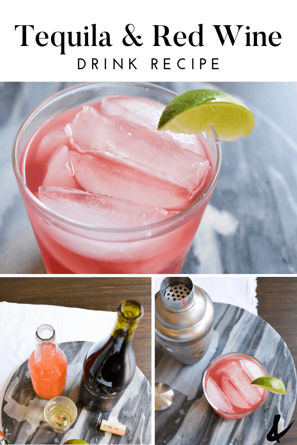 tequila with red wine and grapefruit soda