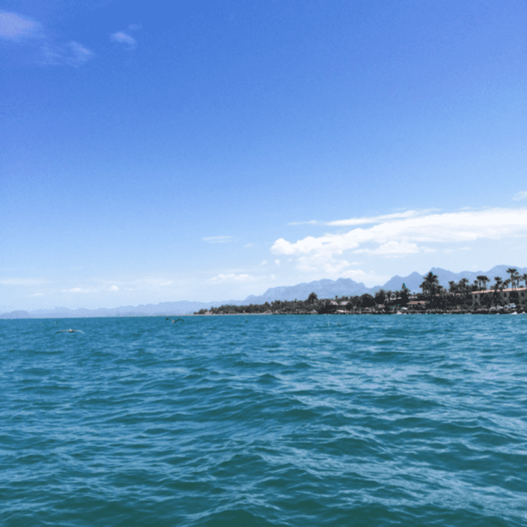 Gorgeous blue waters surrounding Loreto.