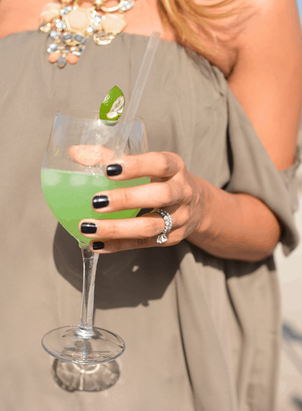 Refreshing drinks on the beach at Villa del Palmar Loreto. 