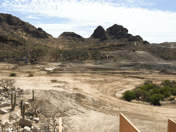 Site of the 18 hole golf course that is being built at Villa del Palmar Loreto. 