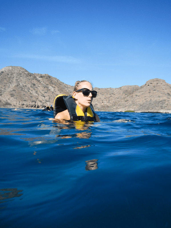 Swimming in the Sea of Cortez. #VDPLFam #villadelpalmarl // www.cupcakesandcutlery.com