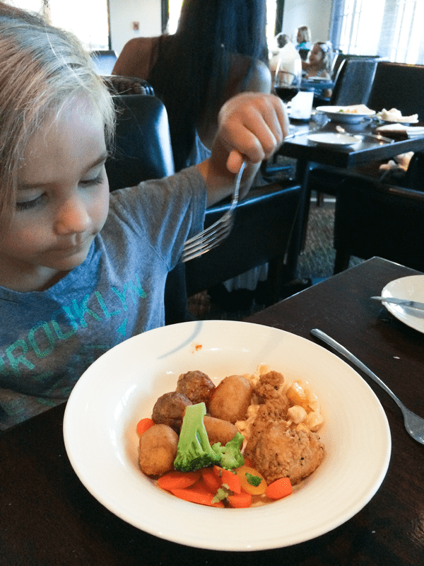 Summer kid's buffet at BluEmber restaurant on property at Rancho las Palmas.