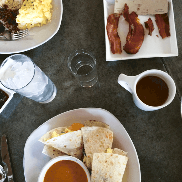 Breakfast at Cheeky's on our way home from Palm Springs.