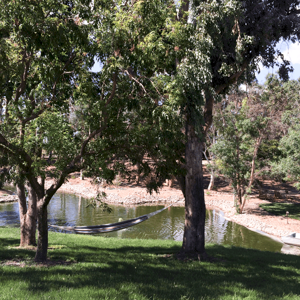 Gorgeous Lake View outside of event space at Lorimar Winery, Temecula.