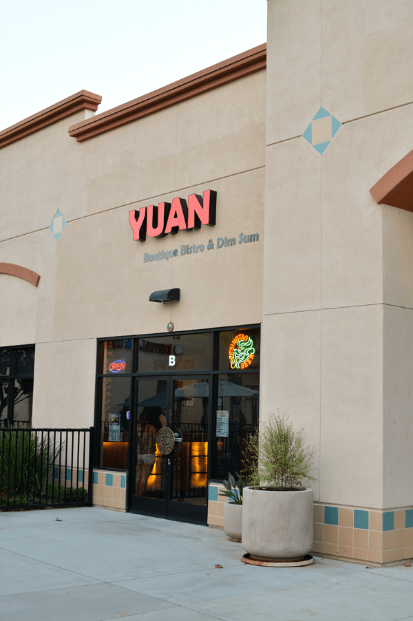 Yuan Restaurant in Temecula. This hidden gem is tucked back in a strip mall and serves AMAZING food! It's fusion with Asian influence and everything they served us was exceptional. A must try for sure! #temecula
