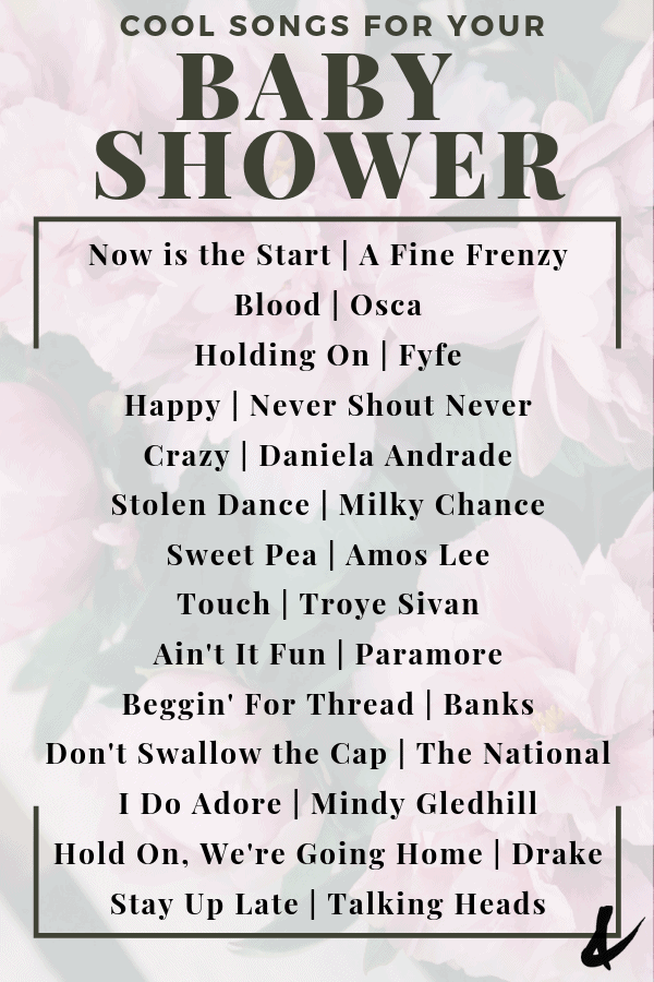 baby shower playlist idea