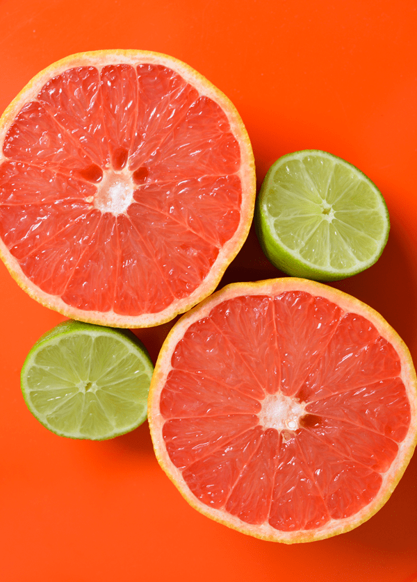 Grapefruit and lime cocktail idea. 