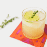 Pear nectar and fresh thyme cocktail recipe