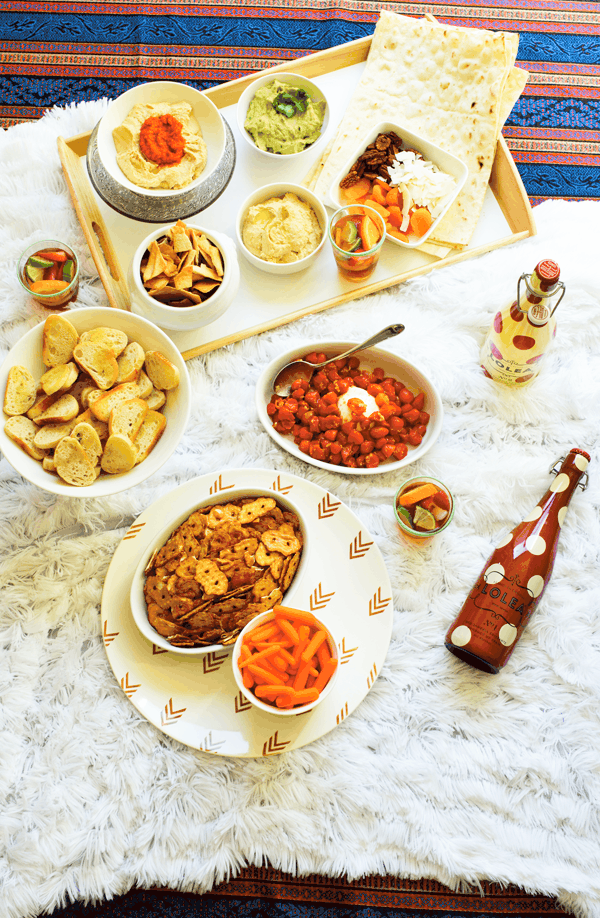 Learn how to have a hummus party with a delicious spread.