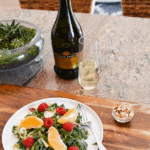 Kale salad with Prosecco vinaigrette.