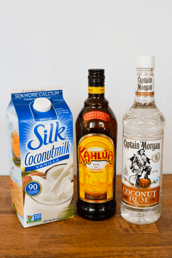 Easy Non Dairy Coconut White Russian Cocktail Recipe with Rum