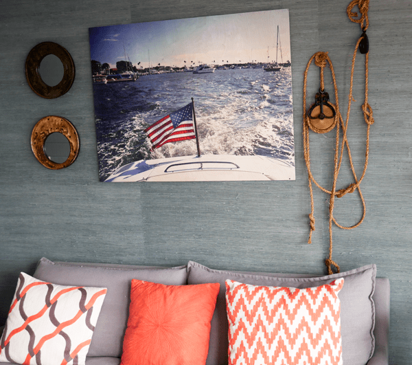 Coastal decor in the @gorjanabrand bungalow at the @PacificEdge Hotel Laguna Beach. #pacificedgelaguna