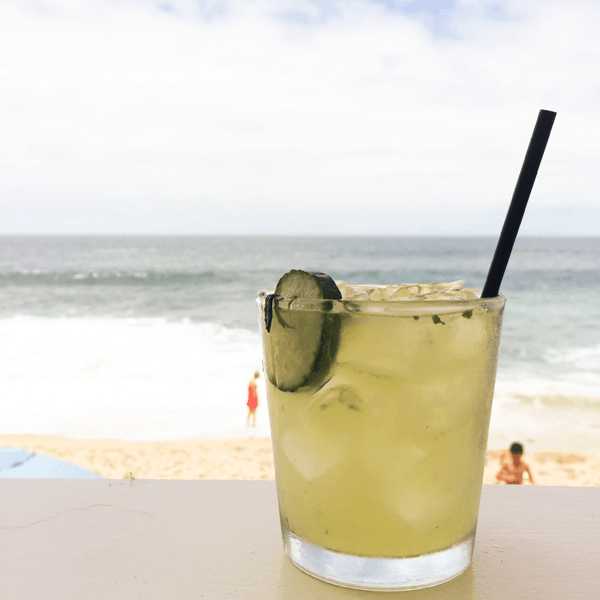 Enjoy a delicious cocktail from The Deck on Laguna on the private deck of your bungalow at the @PacificEdge Hotel. #pacificedgelaguna