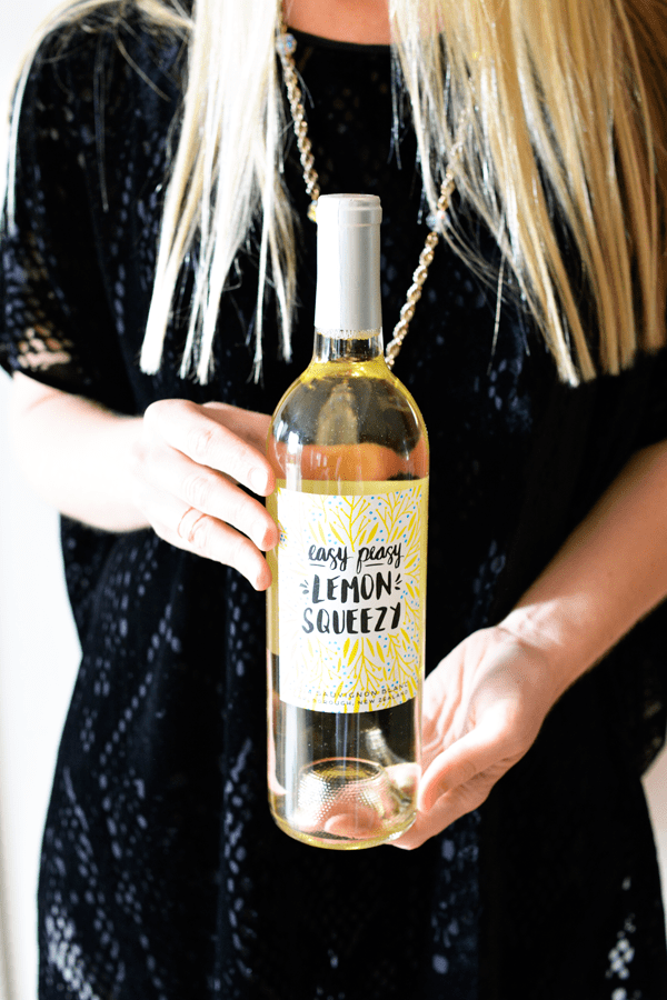 Easy Peasy Lemon Squeezy wine from Winc. I just joined this wine club and I'm loving it! 