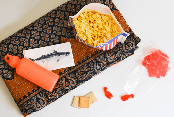What to pack for your outdoor movie night. You don't only have to watch movies in your living room! Get your family out of the house and take these essentials with you! (ad) #PopcornPartyTime