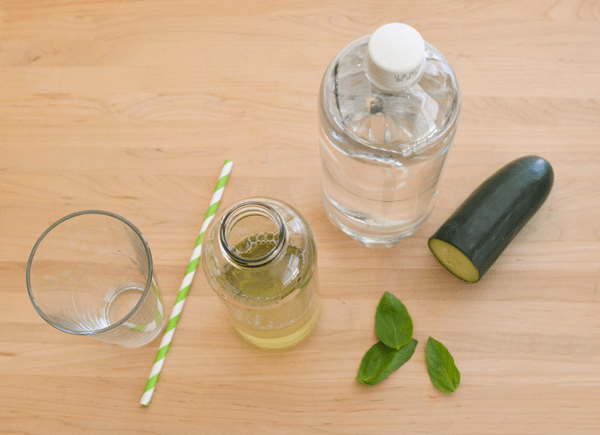 Ingredients for Cucumber Basil Soda Recipe