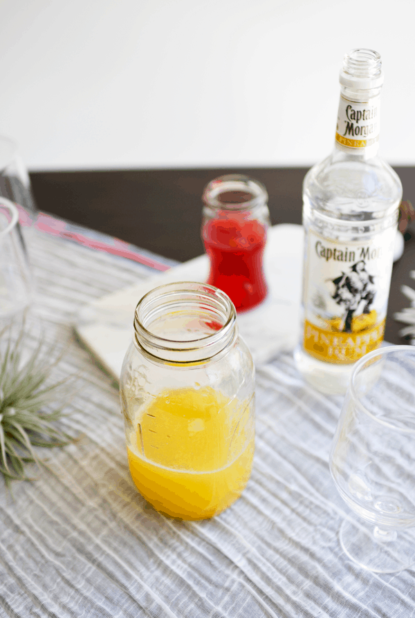 Pineapple, Cherry and Lemon Cocktail Recipe. 