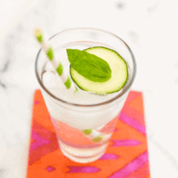 Basil Cucumber Soda Recipe from California Pizza Kitchen.