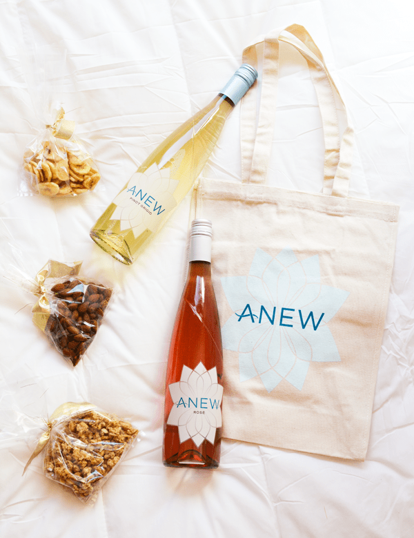 Host a relaxing girl's night in and send your guests home with a goodie bag to keep the party going at their own home. (ad) #anewsummer