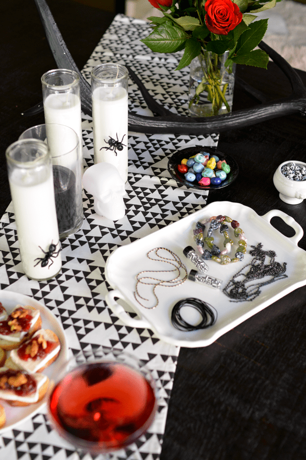 Homemade halloween decoration ideas with diy candles.