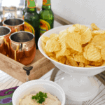 This super simple dip has just a few ingredients but packs in tons of flavor! It's perfect for your tailgate party! (ad)