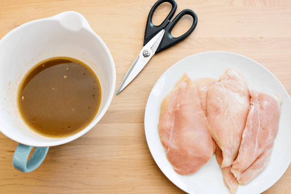 A simple chicken stir fry recipe with an easy marinade that's full of flavor. 